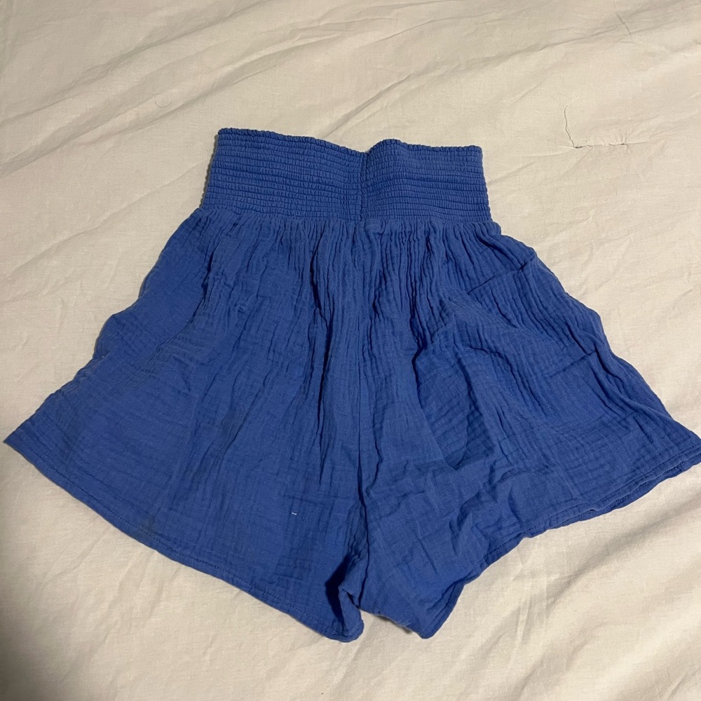 Z Supply High Waist Blue Shorts